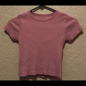 Soft ribbed tee
